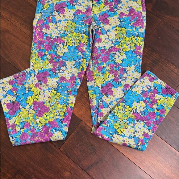 Aeropostale Ashley Floral Skinny Fit Jeans Multicoloured Size 9/10 - Picture 6 of 10